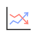 gráfico de linea icon