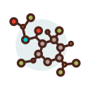 estructura molecular icon