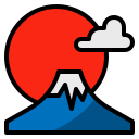 montaña fuji icon