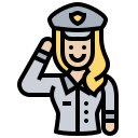 mujer policía icon