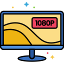 1080p full hd icon