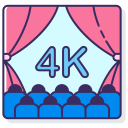 película 4k icon