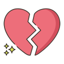 corazón roto icon