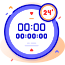 reloj digital icon