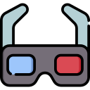 gafas 3d icon