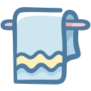 toalla de baño icon