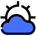 nube de sol icon