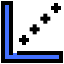 gráfico de dispersión icon