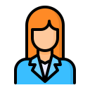 mujer de negocios icon