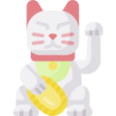 gato chino de la suerte icon