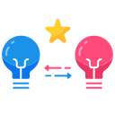 Idea exchange icon