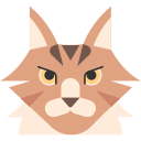 gato maine coon icon