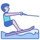 esqui aquático Ícone