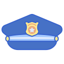 sombrero de policía icon