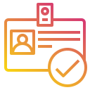 tarjeta de identificación icon