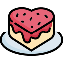 pastel de corazón icon