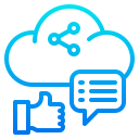 medios de comunicación social icon