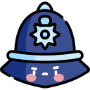 sombrero de policía icon