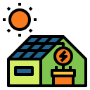 casa solar icon