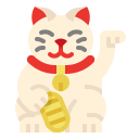 gato chino de la suerte icon