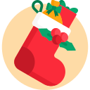 calcetín de navidad icon