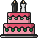 pastel de boda icon