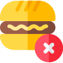 no comida rapida icon