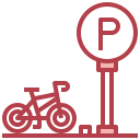 estacionamiento de bicicletas icon