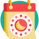 calendario lunar icon