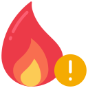 prevención de fuego icon