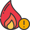 prevención de fuego icon