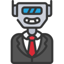 hombre robot icon