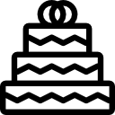 pastel de boda icon