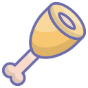 Chicken leg icon