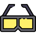 gafas 3d icon