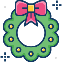 corona de navidad icon