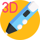 pluma 3d icon