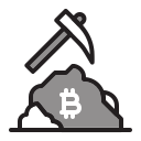 minería bitcoin icon