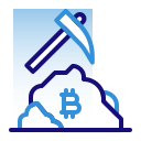 minería bitcoin icon