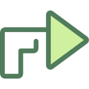 flecha diagonal icon