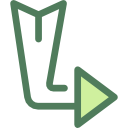 flecha diagonal icon