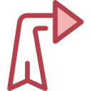 flecha diagonal icon