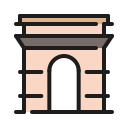 arco del triunfo icon