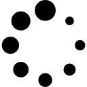 Spinner of dots icon