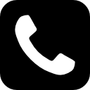 Telephone symbol button icon