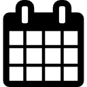 Calendar With Spring Binder And Date Blocks
