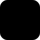Rounded black square shape icon