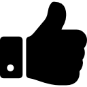 Thumbs up hand symbol 