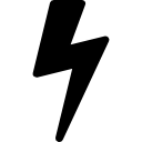 Lightning bolt shadow icon