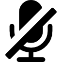 microfone desligado icon